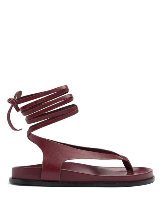 A.Emery Brown 10mm Shel Leather Sandals