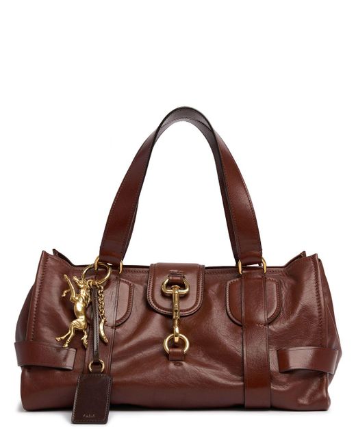 Chloé Medium Kerala 25 レザーショルダーバッグ Brown