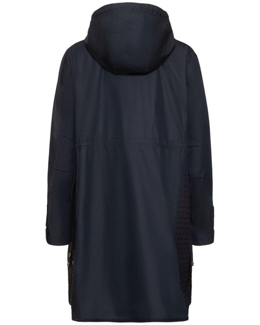 Moncler Meudon ロングパーカー ブルー | Lyst