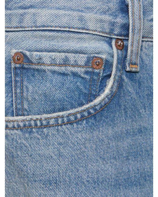 Agolde Blue Low Slung Cotton Blend baggy Jeans
