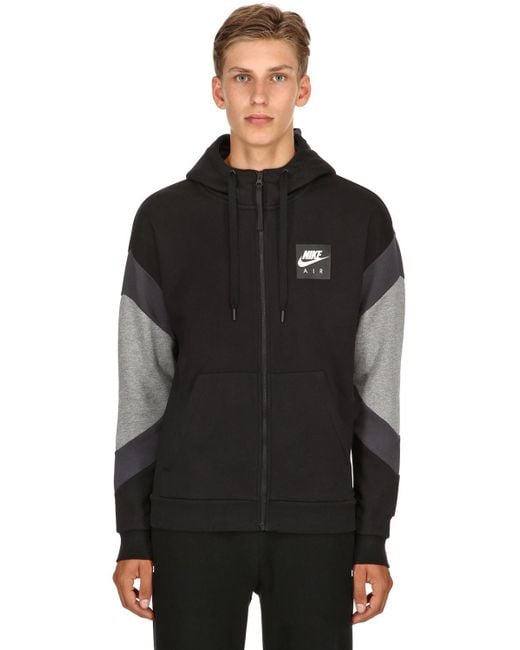 Nike Air Zip-up Sweatshirt Hoodie in Black for Men |