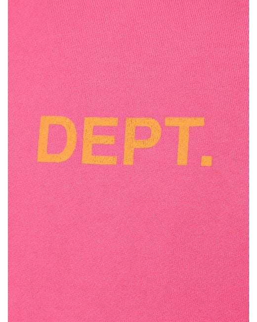 GALLERY DEPT. Pink Dept. Logo Hoodie for men