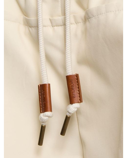 Moncler コットンブレンドハーフパンツ Natural