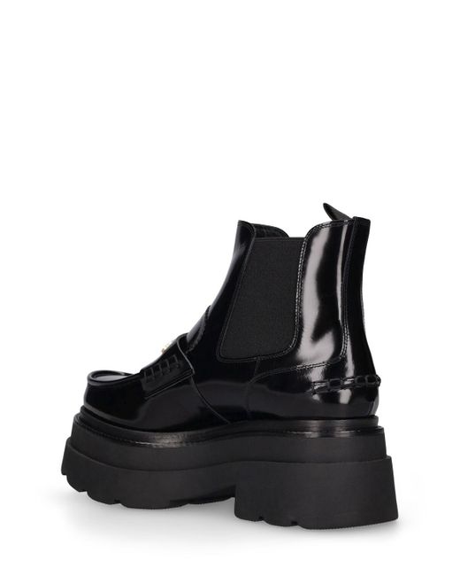 Alexander Wang Black 75Mm Carter Brushed Leather Ankle Boots
