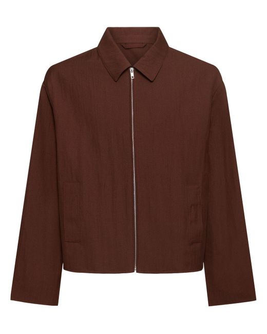 メンズ LC23 Wool Overshirt Brown