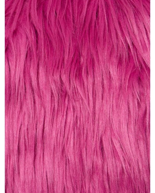 Chaqueta corta de pelo sintético ROTATE BIRGER CHRISTENSEN de color Pink