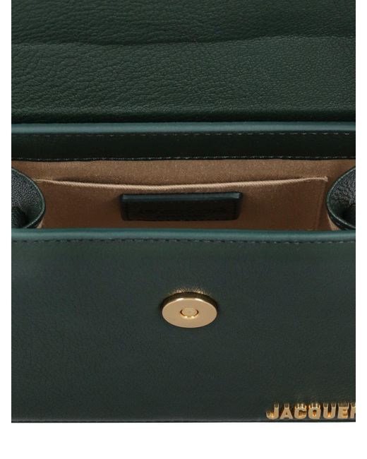 Jacquemus Green Le Chiquito Noeud Soft Grain Leather Bag