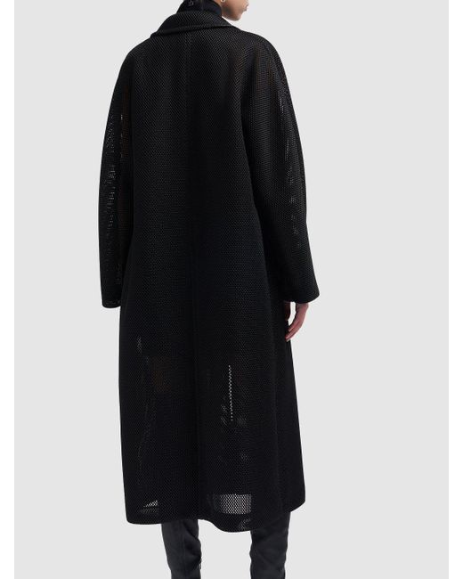 ◆MAX MARA 最新作◆MADAME1 コート/Black◆ Max Mara Madame1 Double Breasted Mesh Midi Coat in Black | Lyst