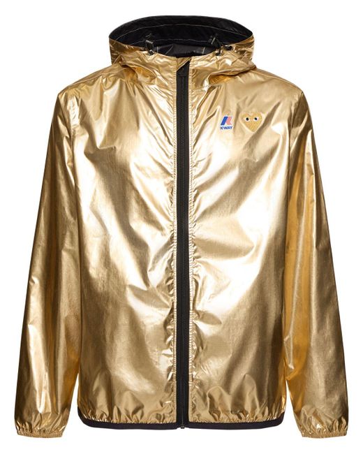 COMME DES GARÇONS PLAY Metallic K-way Emblem Full Zip Jacket for men