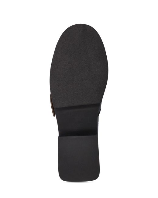 Ganni Black 35mm Feminine Buckle Loafers