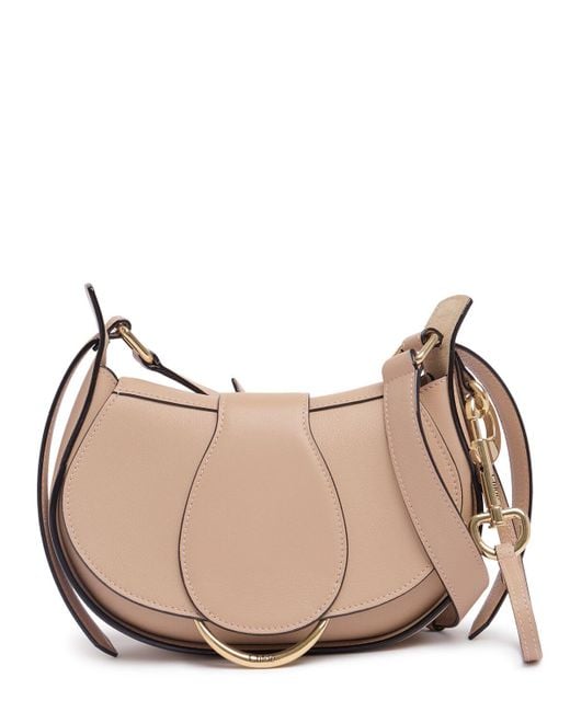 Chloé Natural Kleine Schultertasche Aus Leder "chloé Ride"