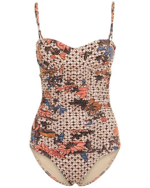 Ulla Johnson Bahia Maillot Printed One Piece Swimsuit | Lyst