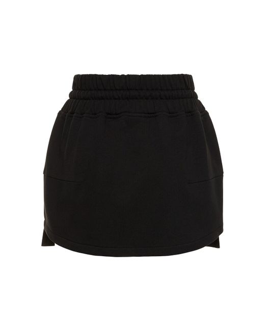 Minifalda de jerseyc on logo Vivienne Westwood de color Black