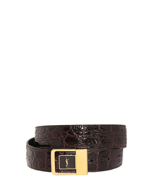 Leather Belt with Buckle Closure
