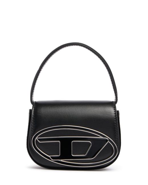 メンズ DIESEL 1dr レザークロスボディバッグ Black