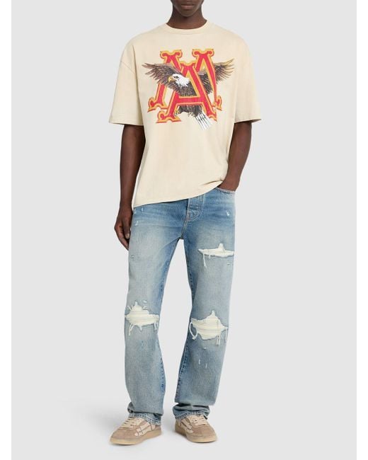 Hombre Camiseta De Algodón Amiri de hombre de color White