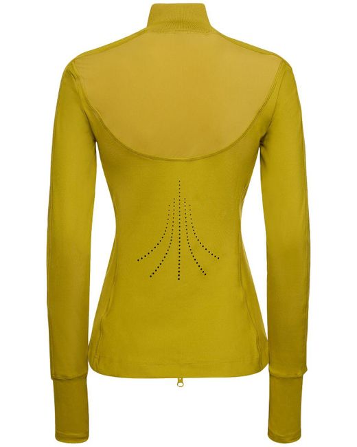 Adidas By Stella McCartney Yellow Long-Sleeve Mid-Layer Top