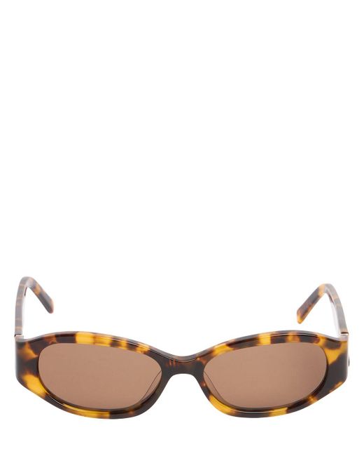 Velvet Canyon Brown Motum Round Acetate Sunglasses
