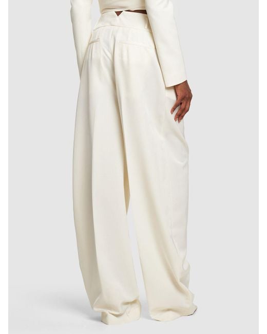 Altuzarra White Hose Aus Enverssatin "tyr"