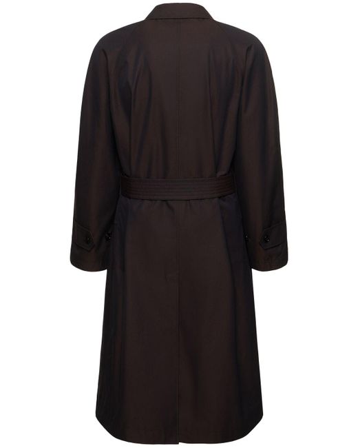 Manteau en coton à boutonnage simple Burberry pour homme en coloris Black