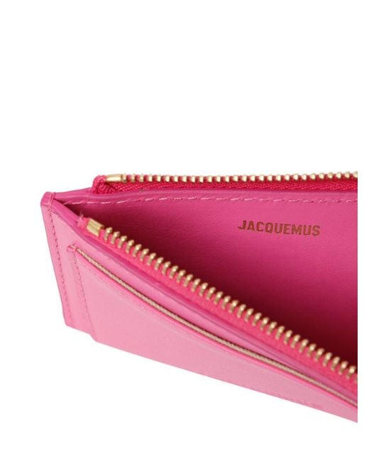 Jacquemus Pink Le Porte-cartes Tourni Leather Wallet
