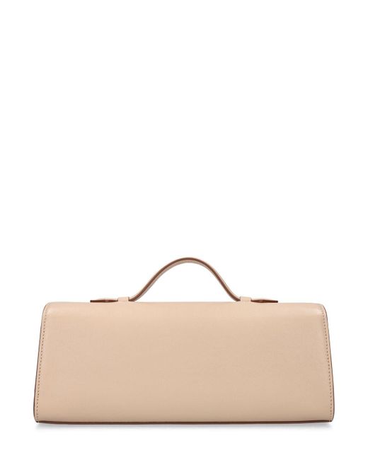 SAVETTE Natural Slim Symmetry Smooth Leather Bag