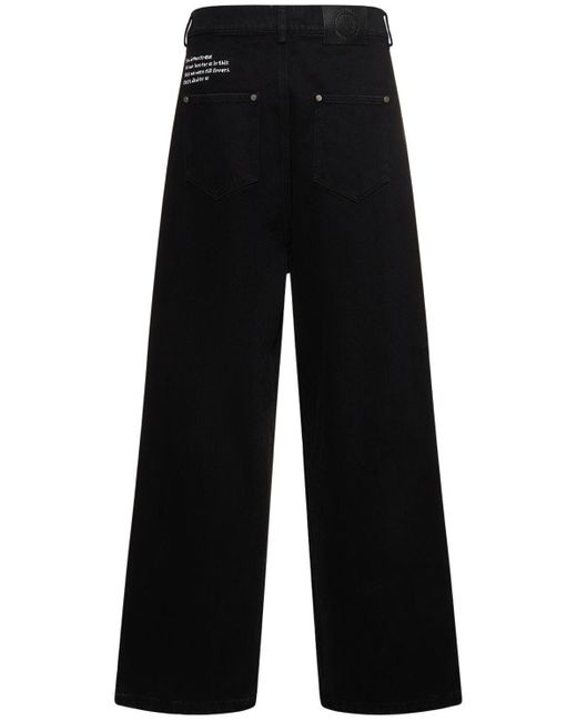 Jeans s.o.c in denim di cotone vintage di Someit in Black da Uomo