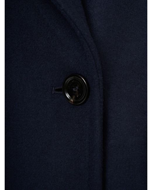Max Mara Albania Wool & Cashmere Coat in Blue | Lyst Canada