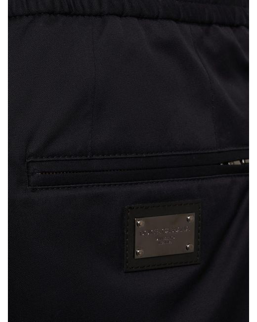 Dolce & Gabbana Jogginghose Aus Stretch-baumwolle in Blue für Herren