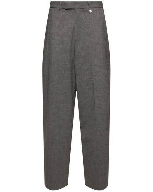 GIUSEPPE DI MORABITO Gray Weite Hose Aus Stretch-wolle