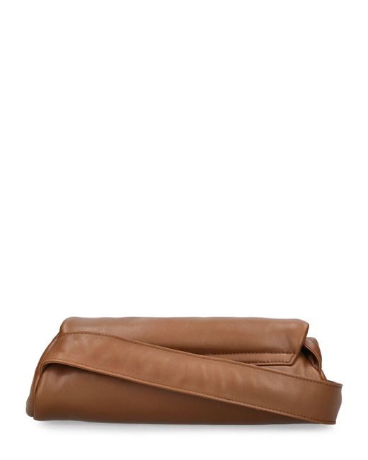 Bolso de hombro pequeño cannolo acolchado Jil Sander de color Brown