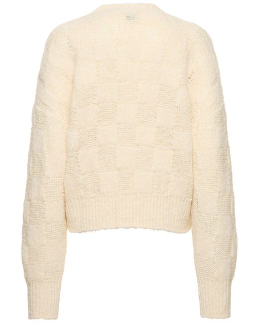 Anine Bing Natural Bennett Wool Blend Sweater