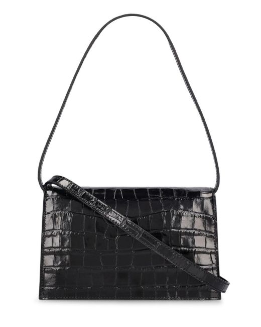 Coperni Black Mini Folder Embossed Leather Bag