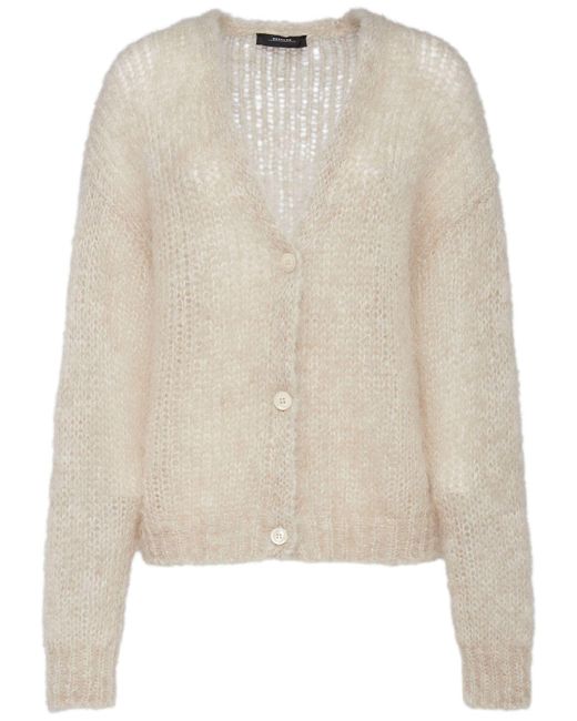 Weekend by Maxmara Natural Pontiac Mohair Cardigan