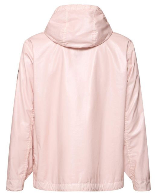 メンズ Stone Island ムッソラゴム加工のショートパーカー Pink