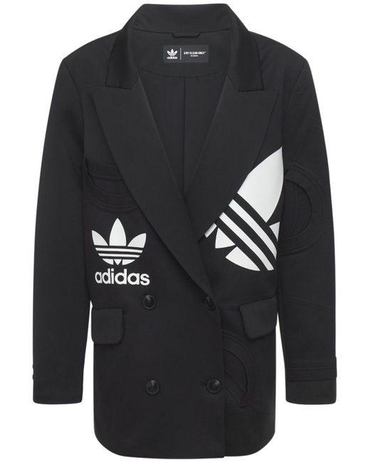 Blazer Oversize De Algodón adidas Originals de Algodón de color Negro | Lyst