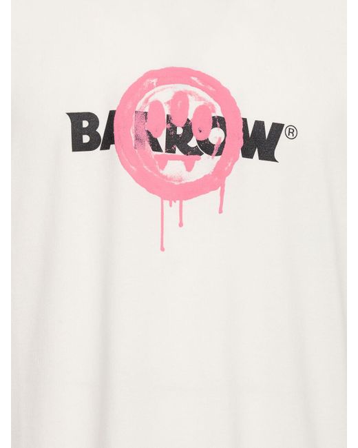 Barrow Bedrucktes T-shirt Aus Baumwolle in White für Herren