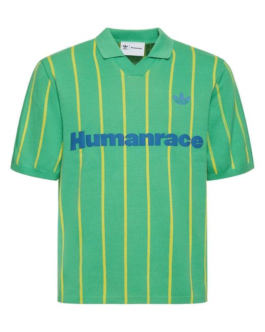 adidas Originals Humanrace Samba T-shirt in Green for Men | Lyst
