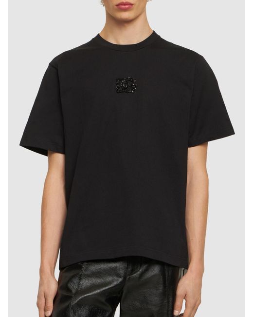 メンズ Dolce & Gabbana コットンジャージーtシャツ Black
