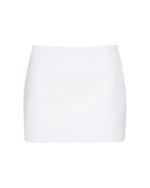 Interior White The Demi Cotton Mini Skirt