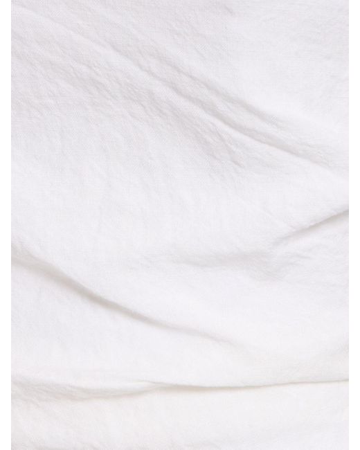 TOVE White Damen Izel Linen Bandeau Top