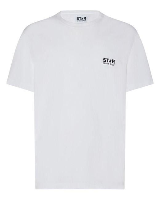 T-shirt en coton à logo Golden Goose Deluxe Brand pour homme en coloris White