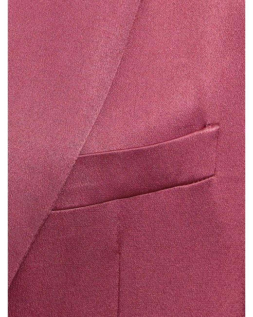 Alberta Ferretti Pink Satin Jacket