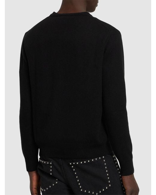 Pull-over en maille de mohair brodé à logo Vivienne Westwood pour homme en coloris Black