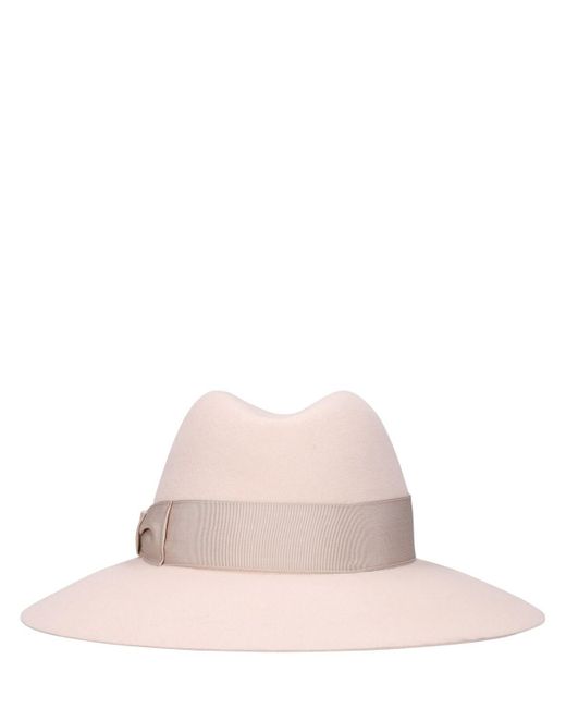 Borsalino Pink Claudette Brushed Felt Hat