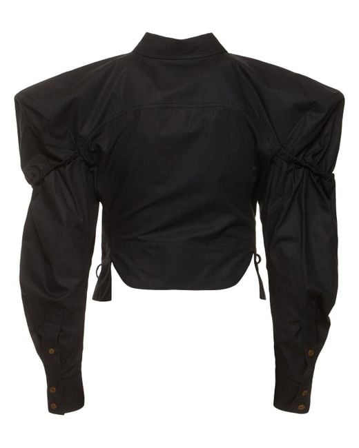 Chemise cintrée en coton avec laçage gexy Vivienne Westwood en coloris Black