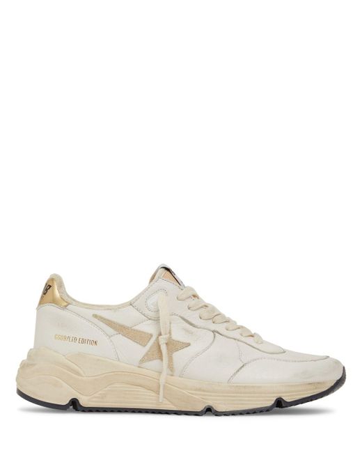 Golden Goose Deluxe Brand White 30mm Running Leather Sneakers