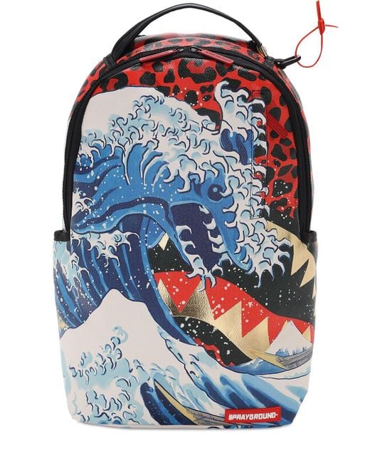 Sprayground Blue Dragon Wave Backpack for men