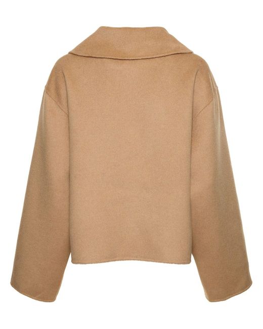 Loulou Studio Natural Cilla Wool & Cashmere Jacket