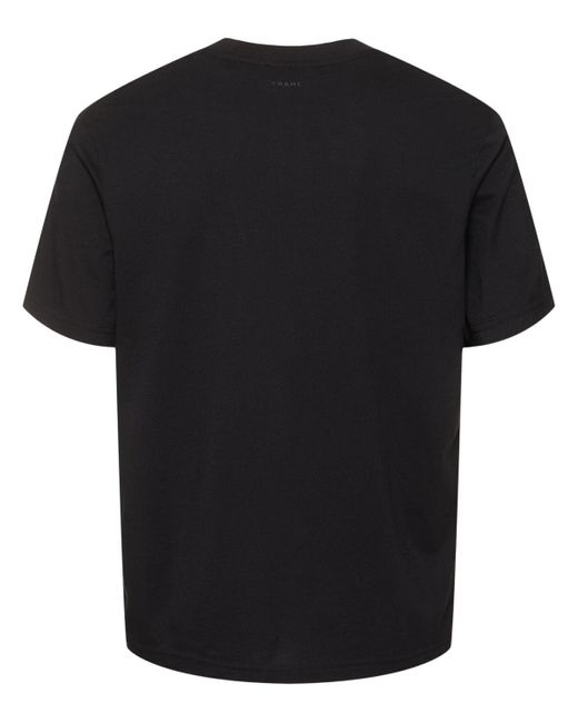 Hombre Camiseta De Algodón FRAME de hombre de color Black